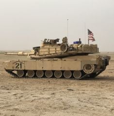 75x48 cm. 2003 Irak Savaşı Amerikan Tank Bayrağı