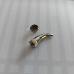 5 Adet 2cm.Vidalı Nikel Kaplama Pirinç Boynuz Spike