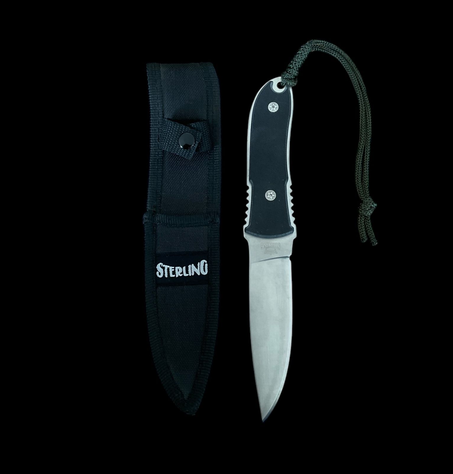 25 cm. Sterling Paslanmaz Çelik Kamp Bıçağı (Kılıfı İle Birlikte)