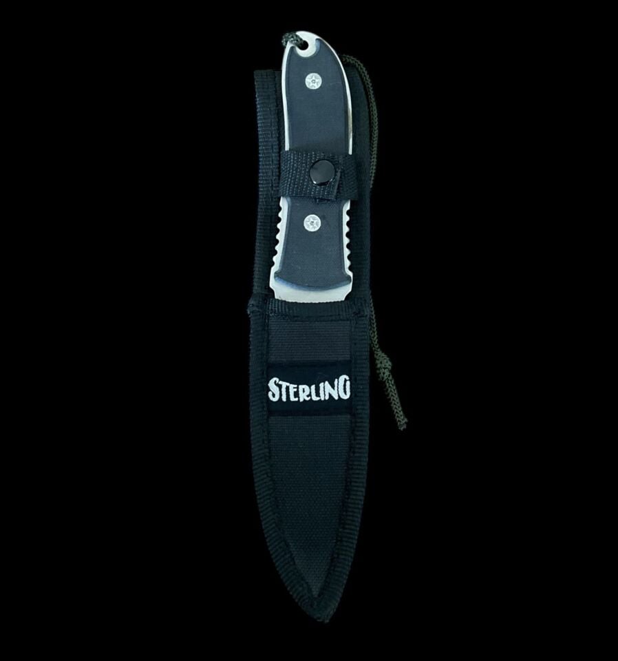 25 cm. Sterling Paslanmaz Çelik Kamp Bıçağı (Kılıfı İle Birlikte)