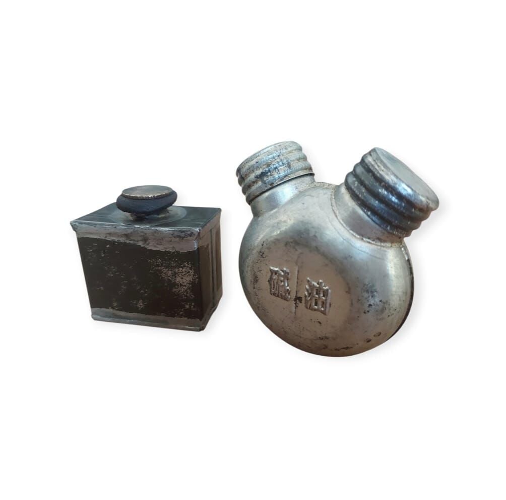 Çin SKS-SSSCB Mosin Negant Tip 53 Yağ Kutusu VE Mk.3 Kare Küçük Yağ Kutusu Lotu