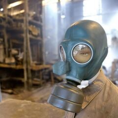 Ww2 Alman Luftschutz VM-34 Gaz Maskesi+Filitre