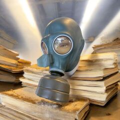 Ww2 Alman Luftschutz VM-34 Gaz Maskesi+Filitre