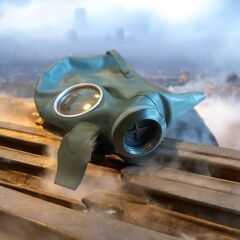 Ww2 Alman Luftschutz VM-34 Gaz Maskesi+Filitre