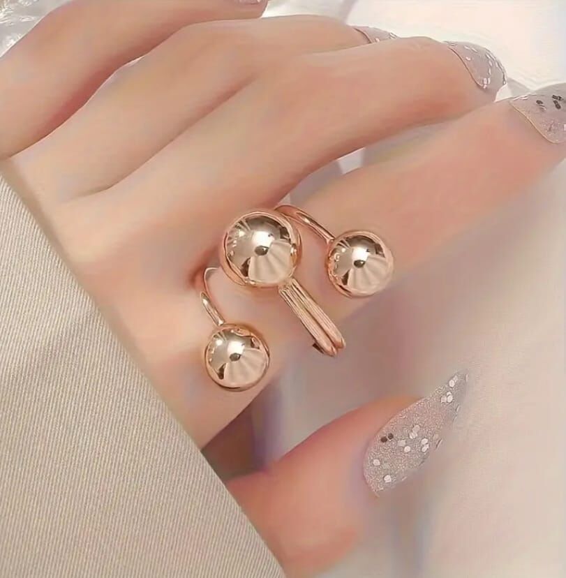 Donna Altın Renk Hip-Hop Tarzı Açık Yüzük Modeli