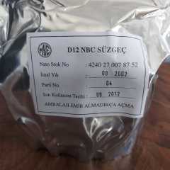 MKE  D-12 KBRN Askeri Gaz Maskesi Filitresi