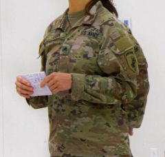 US Army Multicam Kamuflaj+Havacı Rütbe Peç Unisex (S Beden)