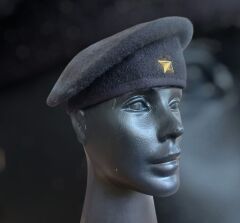 Military Fashion Siyah Bere Unisex (Gold Döküm Yıldızlı) M Beden