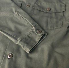 1980'ler Haki Renk Gömlek Avusturya Ordusu Unisex (M Beden)