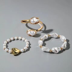 Donna 3 Parça Fransız Vintage Barok Tarzı Bileklik Seti