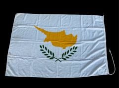 180x115 cm. Kıbrıs Savaşı Askeri Rum Gemi Bayrağı