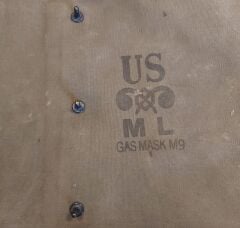 33x29 cm. US M9 Gas Mask Çanta Haki Renk