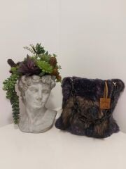 Donna e Milano Kırçıllı Kürk Çanta Modeli