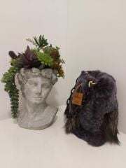 Donna e Milano Kırçıllı Kürk Çanta Modeli