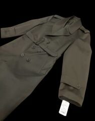 K.K.K. Haki Renk Subay Pardösü (Trençkot) Sıfır Ürün (48-B/M Beden)