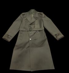 K.K.K. Haki Renk Subay Pardösü (Trençkot) Sıfır Ürün (48-B/M Beden)