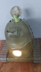 Metal Tank Formunda Abajur Modeli