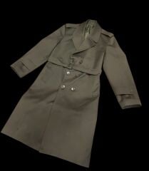 K.K.K. Haki Renk Subay Pardösü (Trençkot) Sıfır Ürün (45-A/S Beden)