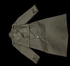 K.K.K. Haki Renk Subay Pardösü (Trençkot) Sıfır Ürün (45-A/S Beden)