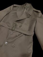 K.K.K. Haki Renk Subay Pardösü (Trençkot) Sıfır Ürün (45-A/S Beden)