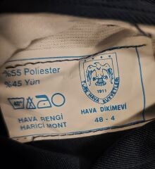 T.H.K. Lacivert Renk Subay Harici Mont (48-4/M Beden)