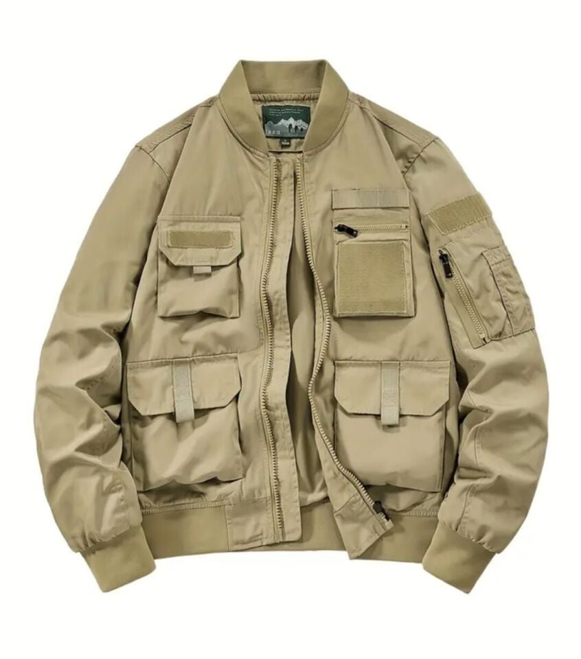 Açık Kahve Haki Tonda Bomber Mont Unisex Sıfır Ürün (XL Beden)