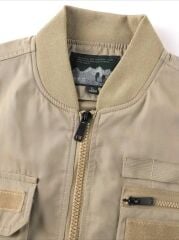 Açık Kahve Haki Tonda Bomber Mont Unisex Sıfır Ürün (XL Beden)