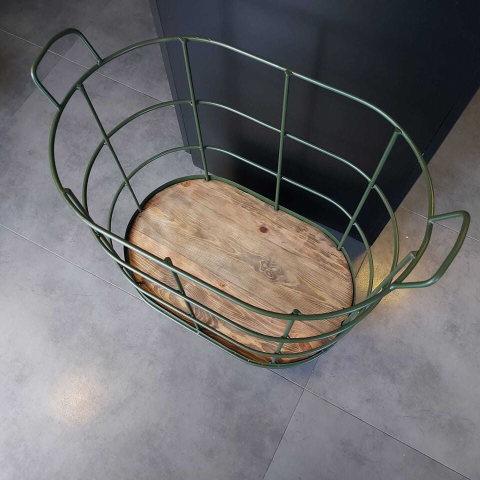 Tekerlekli Metal Odunluk Modeli