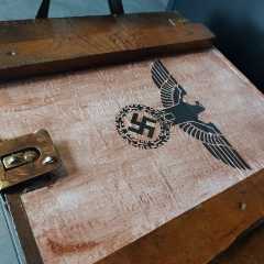 45x37x16 cm Dekoratif Sandık Modeli Alman