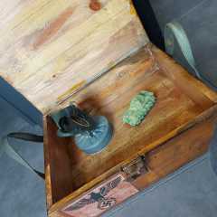 45x37x16 cm Dekoratif Sandık Modeli Alman