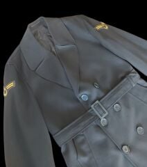 Haki Renk KKK Astsb. Çvş. Pardösü (Trençkot) ( L Beden-Sıfır Ayarında)
