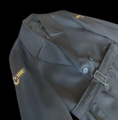 Haki Renk KKK Astsb. Çvş. Pardösü (Trençkot) ( L Beden-Sıfır Ayarında)