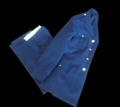 Lacivert Renk HKK Subay Harici Yazlık Takım (Ceket-Pantalon) Sıfır Ürün (48-8/M Beden)