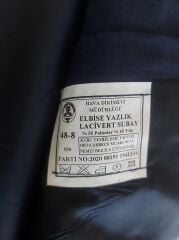 Lacivert Renk HKK Subay Harici Yazlık Takım (Ceket-Pantalon) Sıfır Ürün (48-8/M Beden)