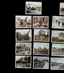 6x5 cm.  Ww2 Görselli Etiket Lotu (18 Adet)