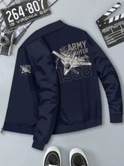 Yıldız Mavisi Erkek Trend Uçak Baskılı Üst (M Beden)