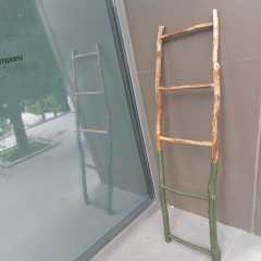 Doğal Ahşap Merdiven Havluluk Modeli-1