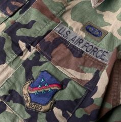 US Air Force Woodland BDU Ceket Unisex (S-M Beden)