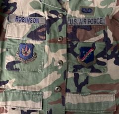 US Air Force Woodland BDU Ceket Unisex (S-M Beden)