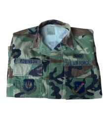 US Air Force Woodland BDU Ceket Unisex (S-M Beden)