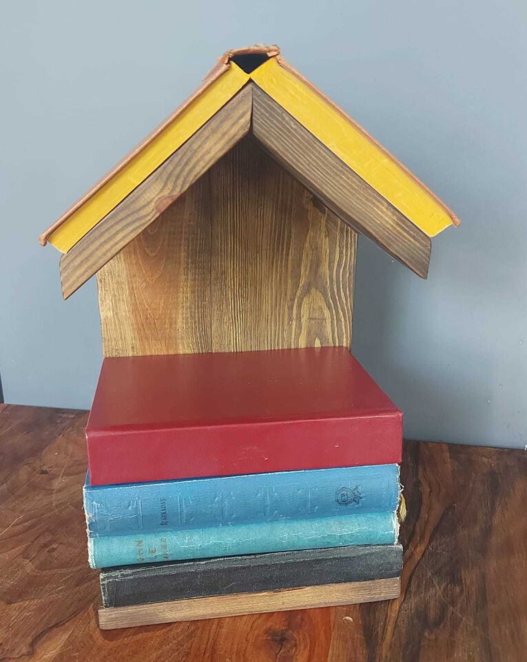 Ahşap Kitap Organizer Modeli-1