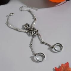 Donna Gotik Viktorya Tarzı Parmak Zinciri