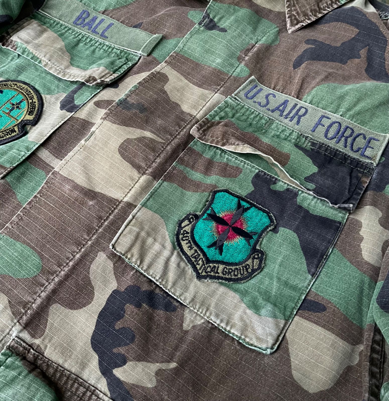 US Air Force Woodland BDU Ceket Unisex (M Beden)