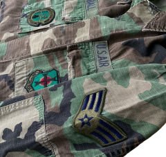 US Air Force Woodland BDU Ceket Unisex (M Beden)