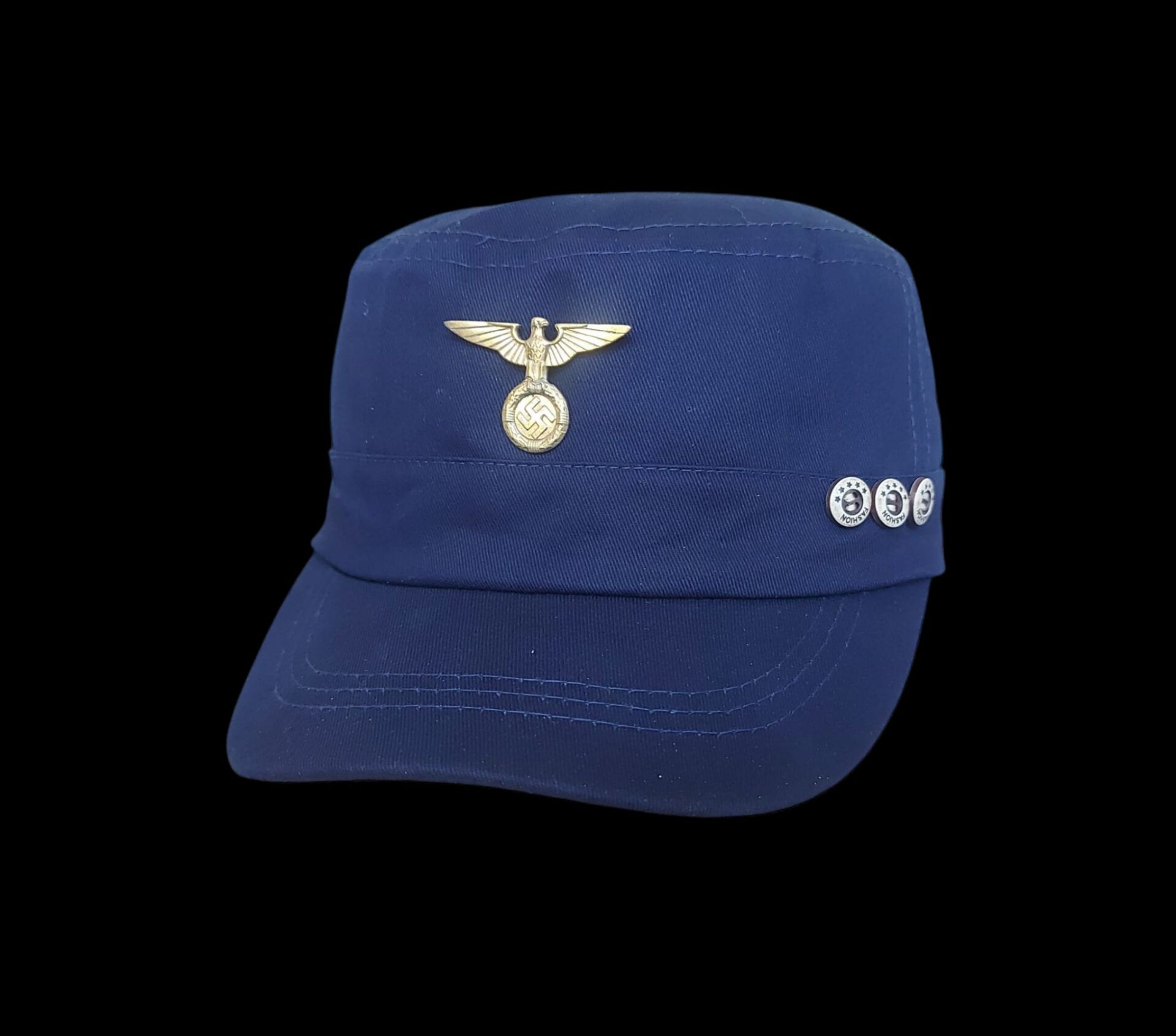 Lacivert Renk ,Alman Metal Kokart Ayarlanabilir Şapka Modeli Unisex