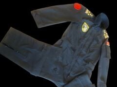 Siyah Renk Solo Türk Subay Tulum (M-L Beden)