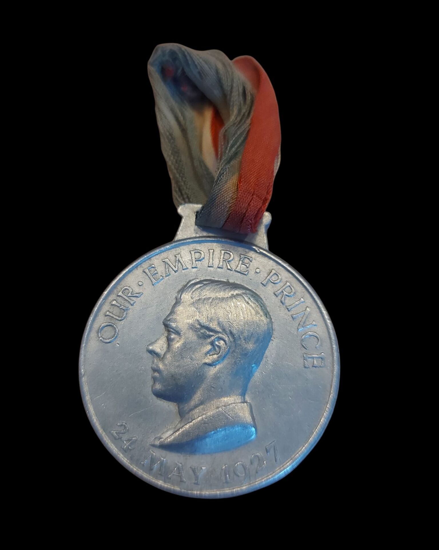 4 cm. Çap 1927 Prens Edward Britanya İmparatorluğu Günü Alüminyum Madalya