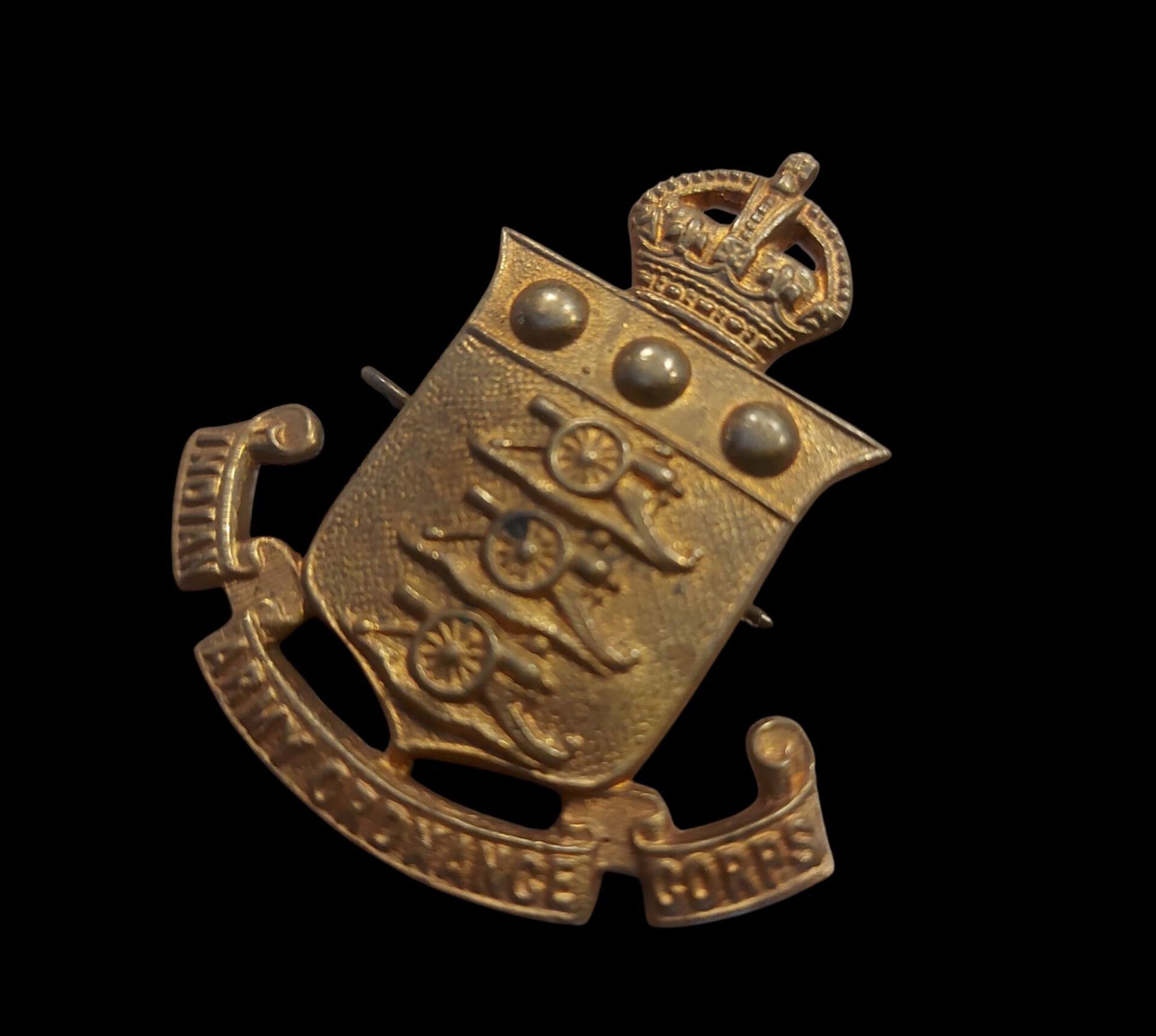 5x4.5 cm. Hint Ordusu Mühimmat Birliği Askeri Şapka Kokartı