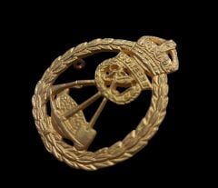 5x4 cm. Hint Ordusu Öncüleri Metal Askeri Şapka Kokartı