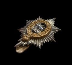 5x3.5 cm.Ww2 İngiltere Kraliyet Worcestershire Alayı Metal Askeri Şapka Kokartı